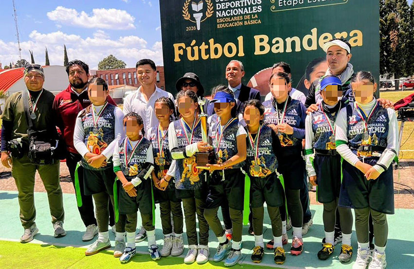 Primaria Cuauhtémoc ganan 1er lugar estatal en Flag Football -1
