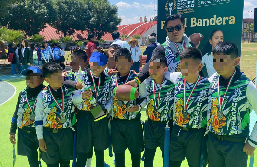 Primaria Cuauhtémoc ganan 1er lugar estatal en Flag Football -2