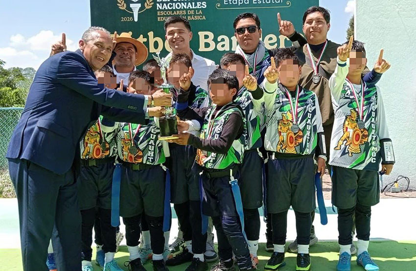 Primaria Cuauhtémoc ganan 1er lugar estatal en Flag Football