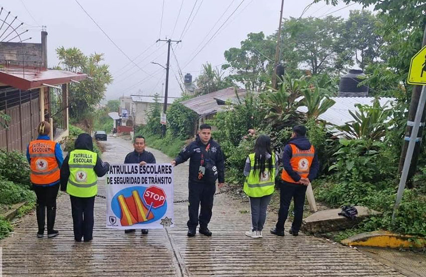 Arranca primera Patrulla Escolar en Cuetzalan
