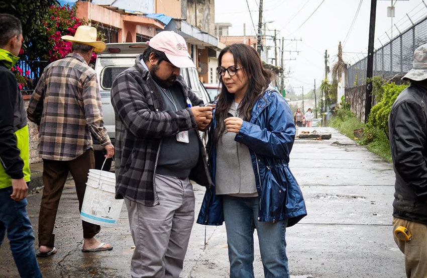 Karla Martínez realizó supervisión de obras en el municipio-6