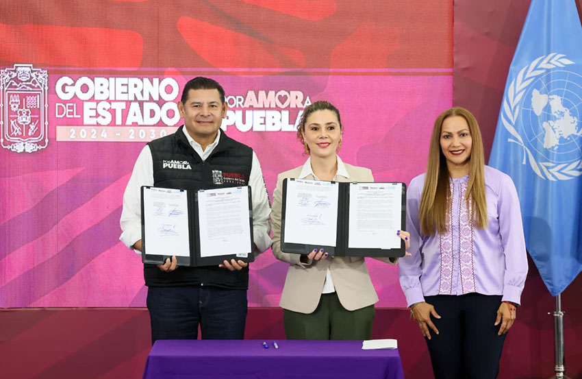 Gobierno del Estado de Puebla lidera protección de género con ONU Mujeres