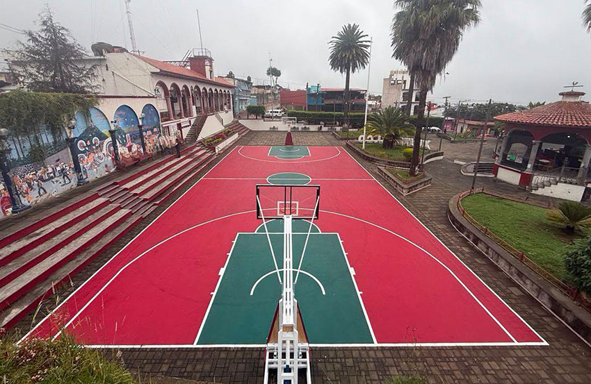 Rehabilitan cancha en Xiutetelco -2
