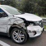 Dos camionetas Chevrolet se impactan en la Pista